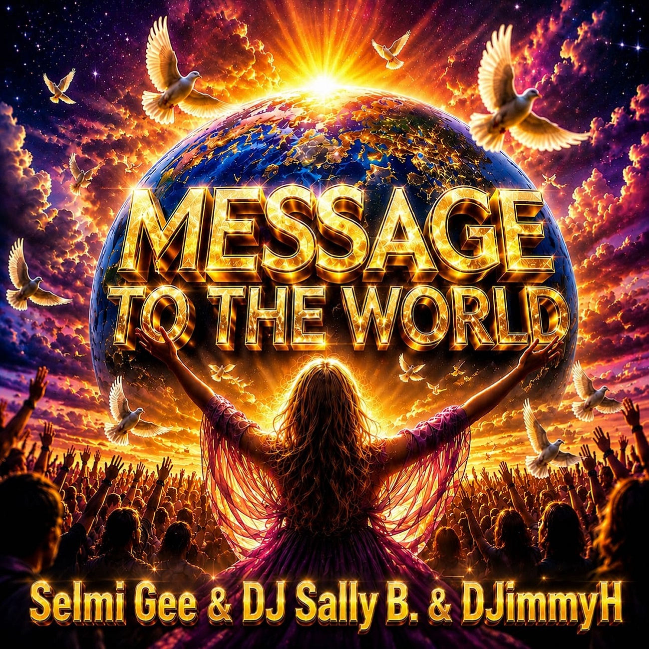 Selmi Gee, Sally B. and DJimmy H - Message To The World - Cover.jpg